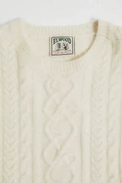 ANTIQUE CABLE KNIT SWEATER