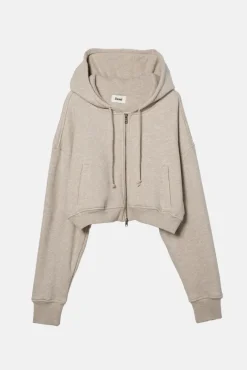 BABYDOLL CROP ZIP HOODIE