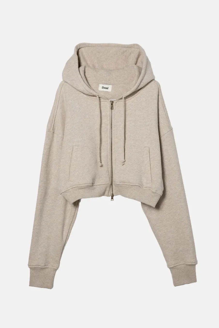 BABYDOLL CROP ZIP HOODIE