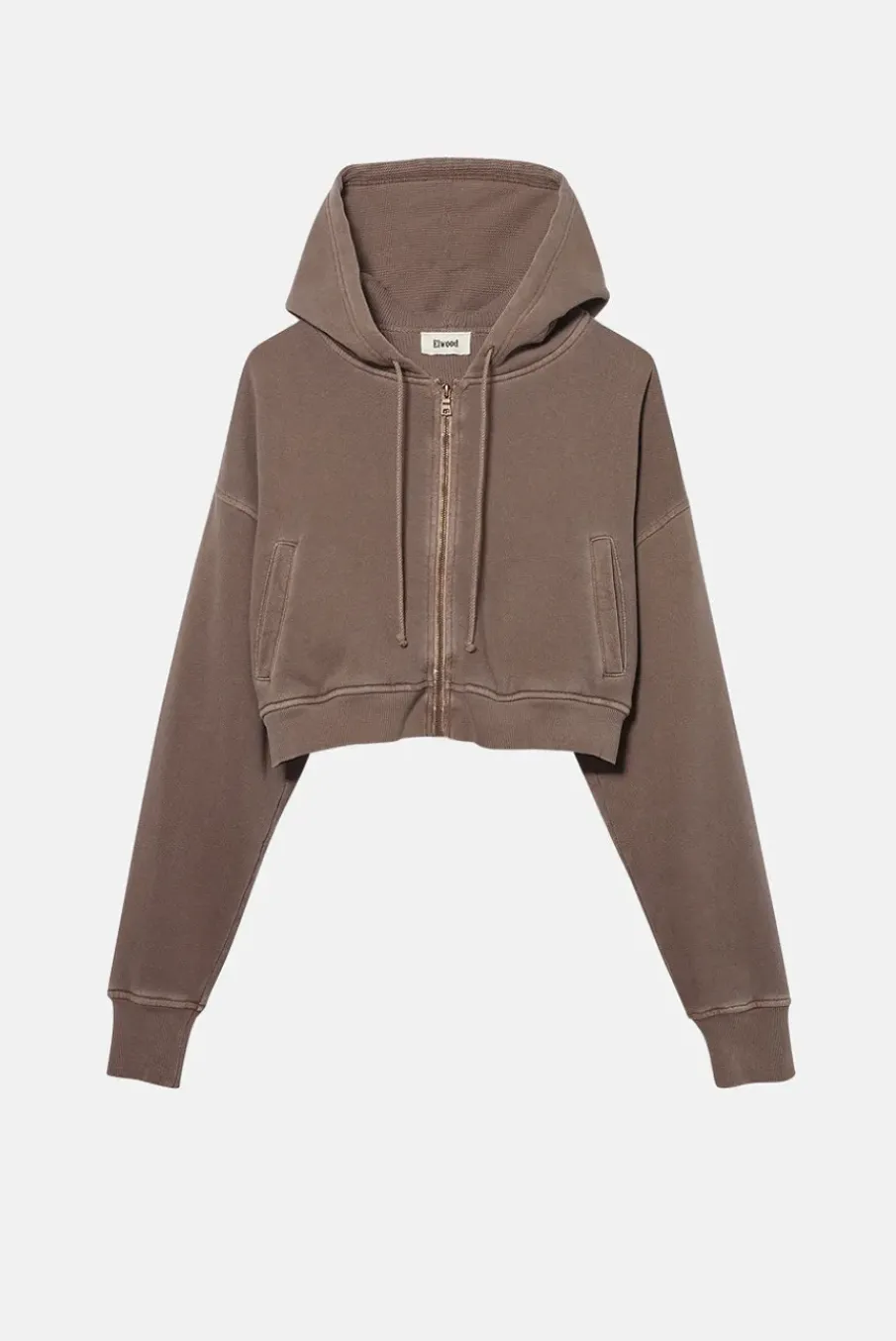 BABYDOLL CROP ZIP HOODIE