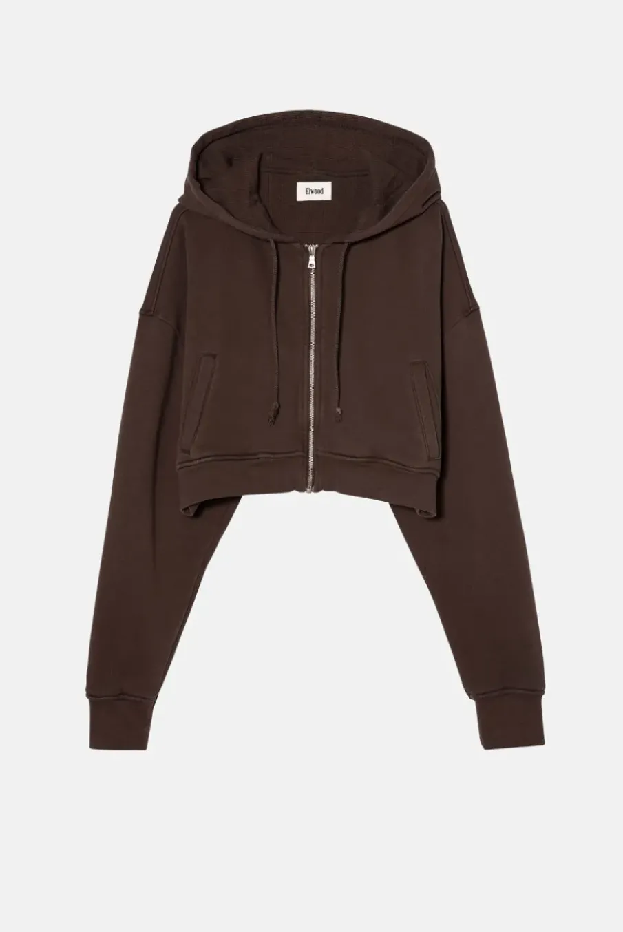 BABYDOLL CROP ZIP HOODIE