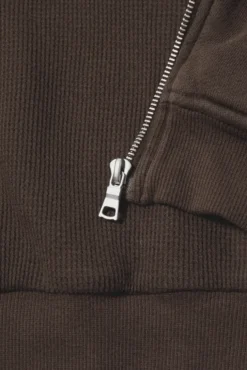 BABYDOLL CROP ZIP HOODIE