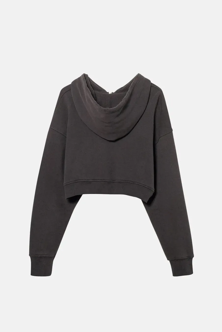 BABYDOLL CROP ZIP HOODIE