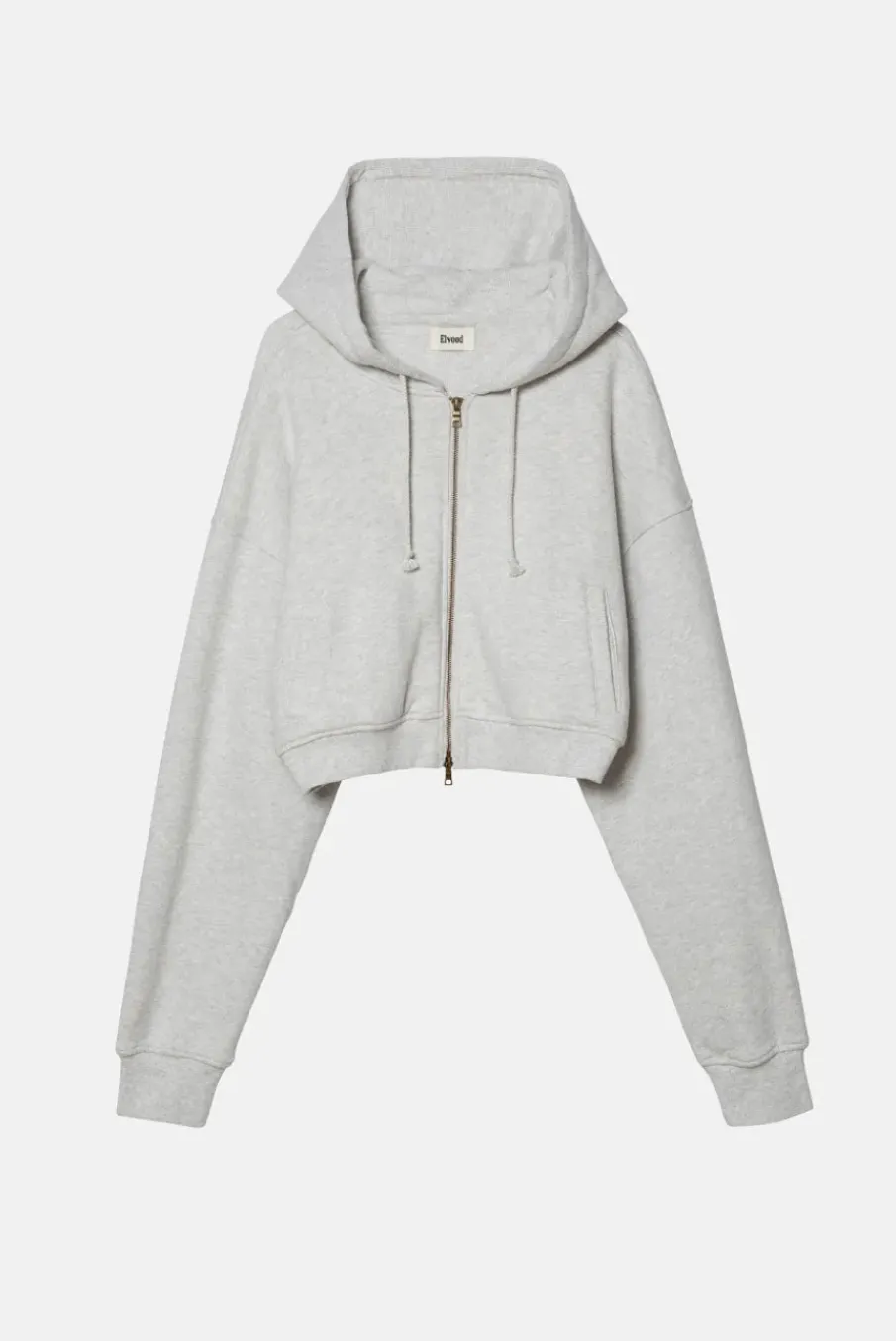 BABYDOLL CROP ZIP HOODIE