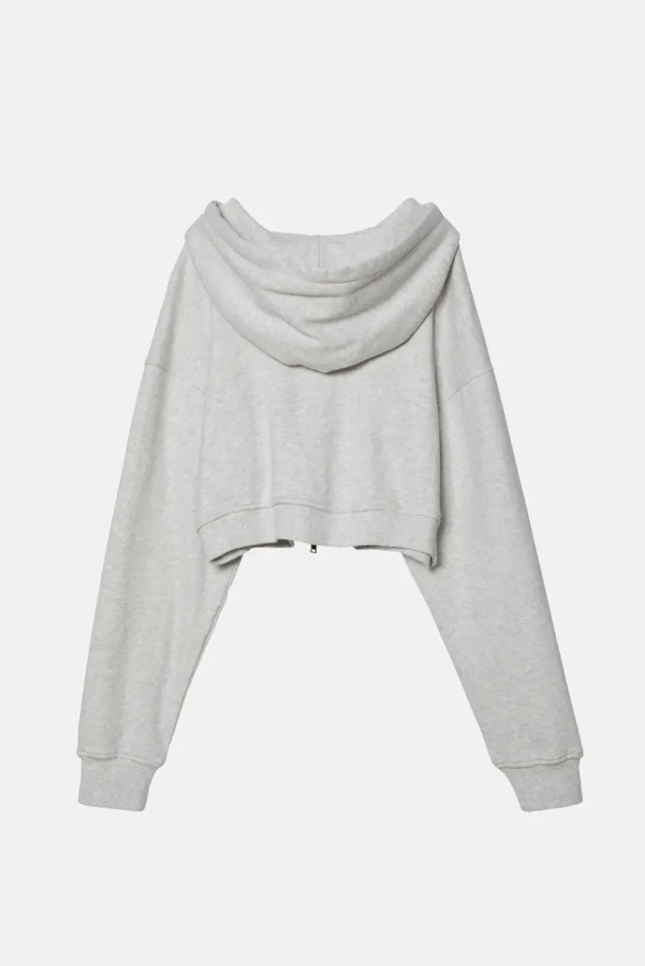 BABYDOLL CROP ZIP HOODIE