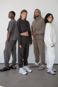 BABYDOLL CROP ZIP HOODIE