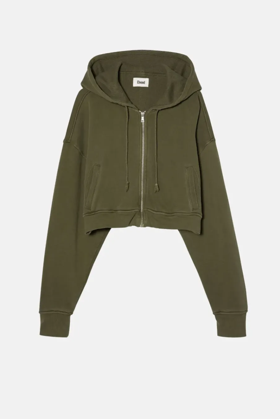 BABYDOLL CROP ZIP HOODIE