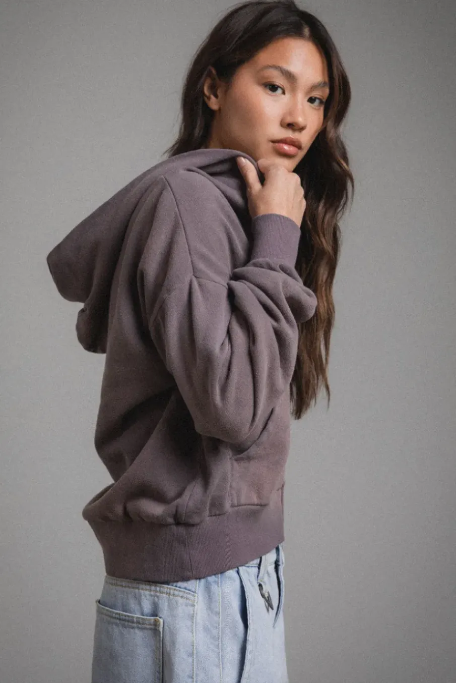 BEACHWOOD CROP HOODIE