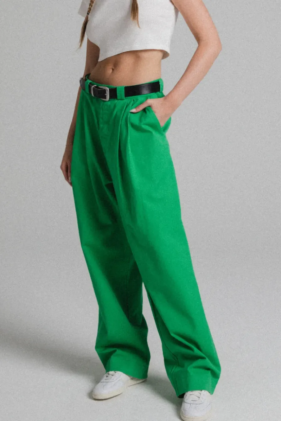 BIG PLEATS CHINO PANT