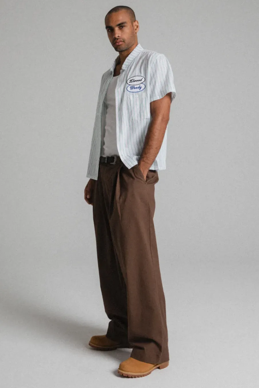 BIG PLEATS CHINO PANT
