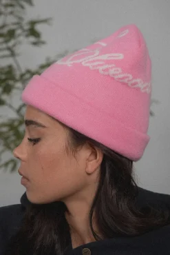 CASHMERE BLEND BRIM BEANIE