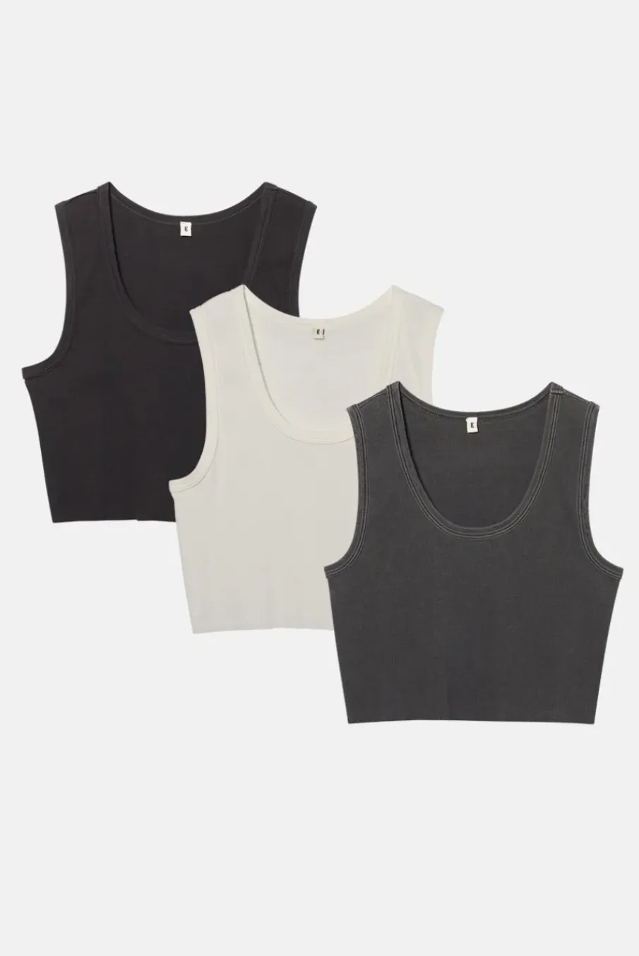MALIBU CROP TANK 3 PACK