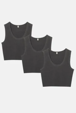 MALIBU CROP TANK 3 PACK