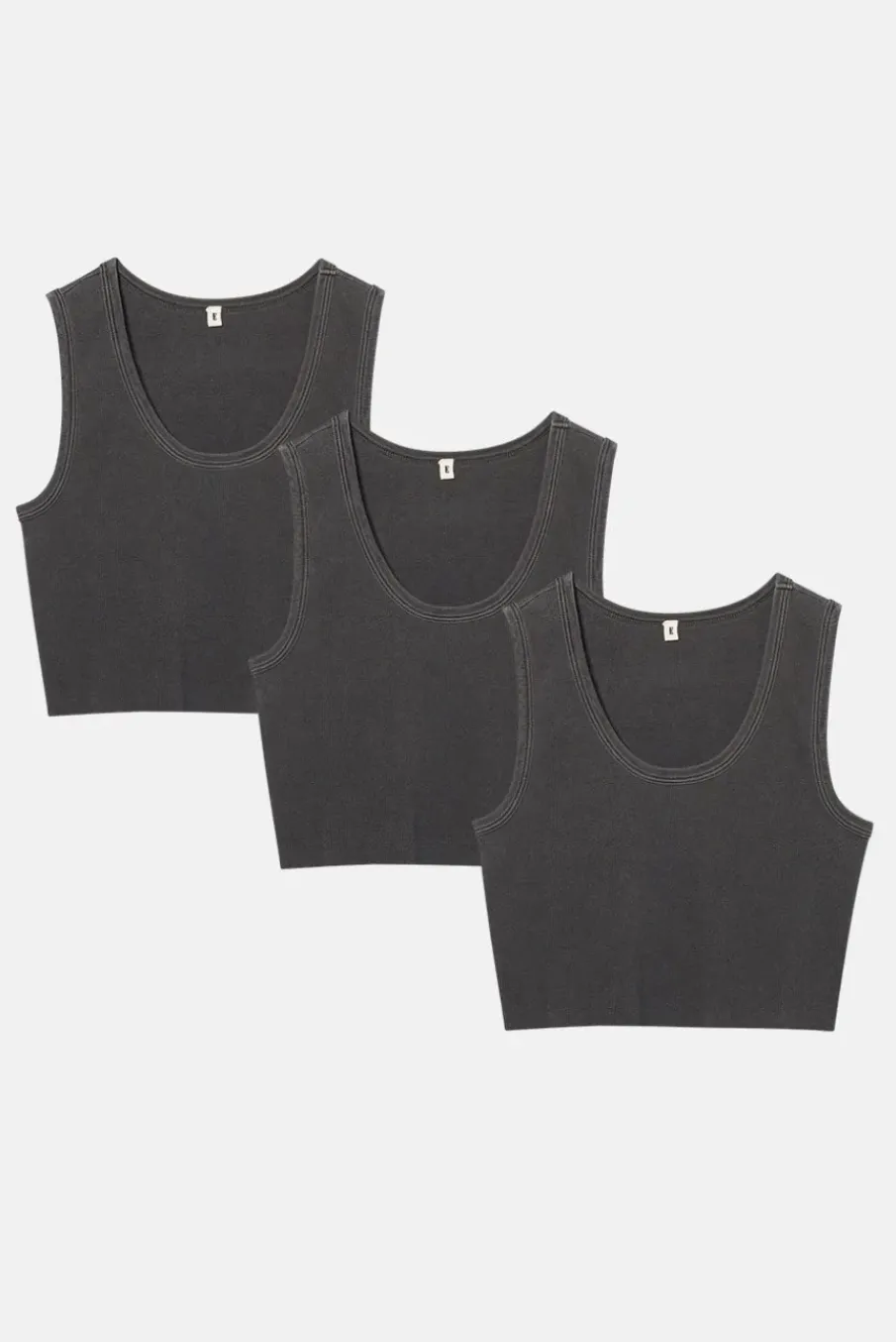 MALIBU CROP TANK 3 PACK