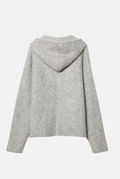 MOHAIR BLEND ZIP HOODIE