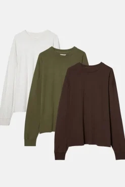 OVERSIZED CORE LS TEE 3 PACK