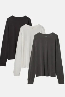 OVERSIZED CORE LS TEE 3 PACK