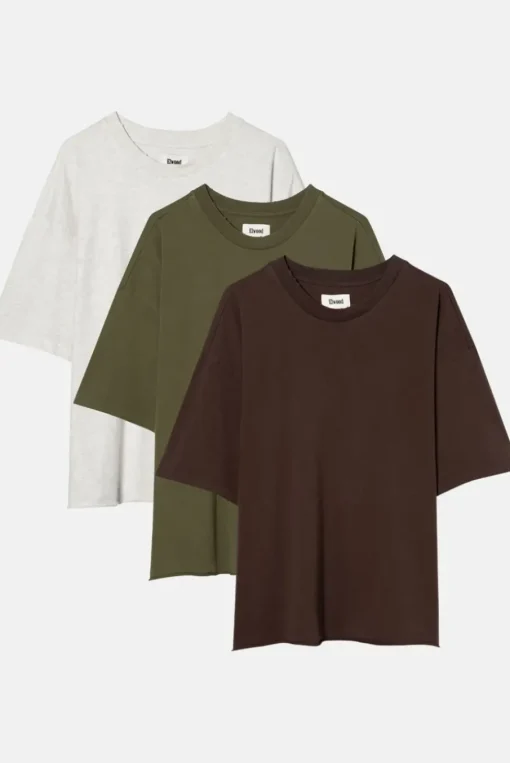 OVERSIZED CROP CORE TEE 3 PACK