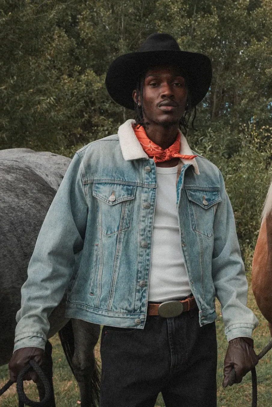 SHERPA DENIM JACKET