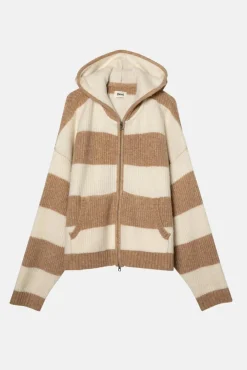 STRIPE SWEATER HOODIE