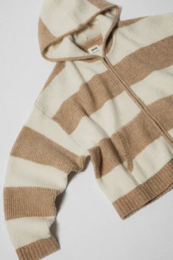 STRIPE SWEATER HOODIE