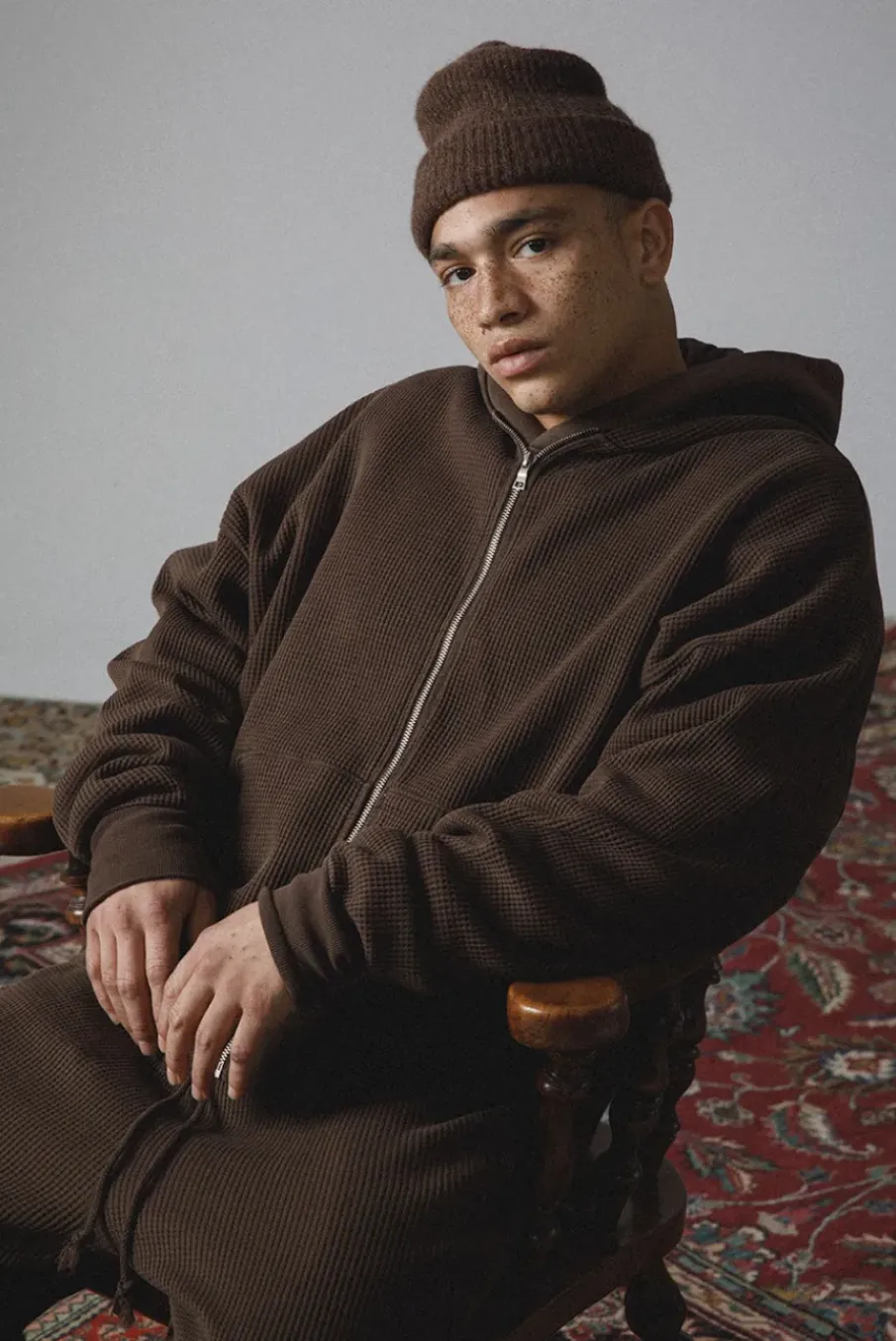 THERMAL ZIP HOODIE