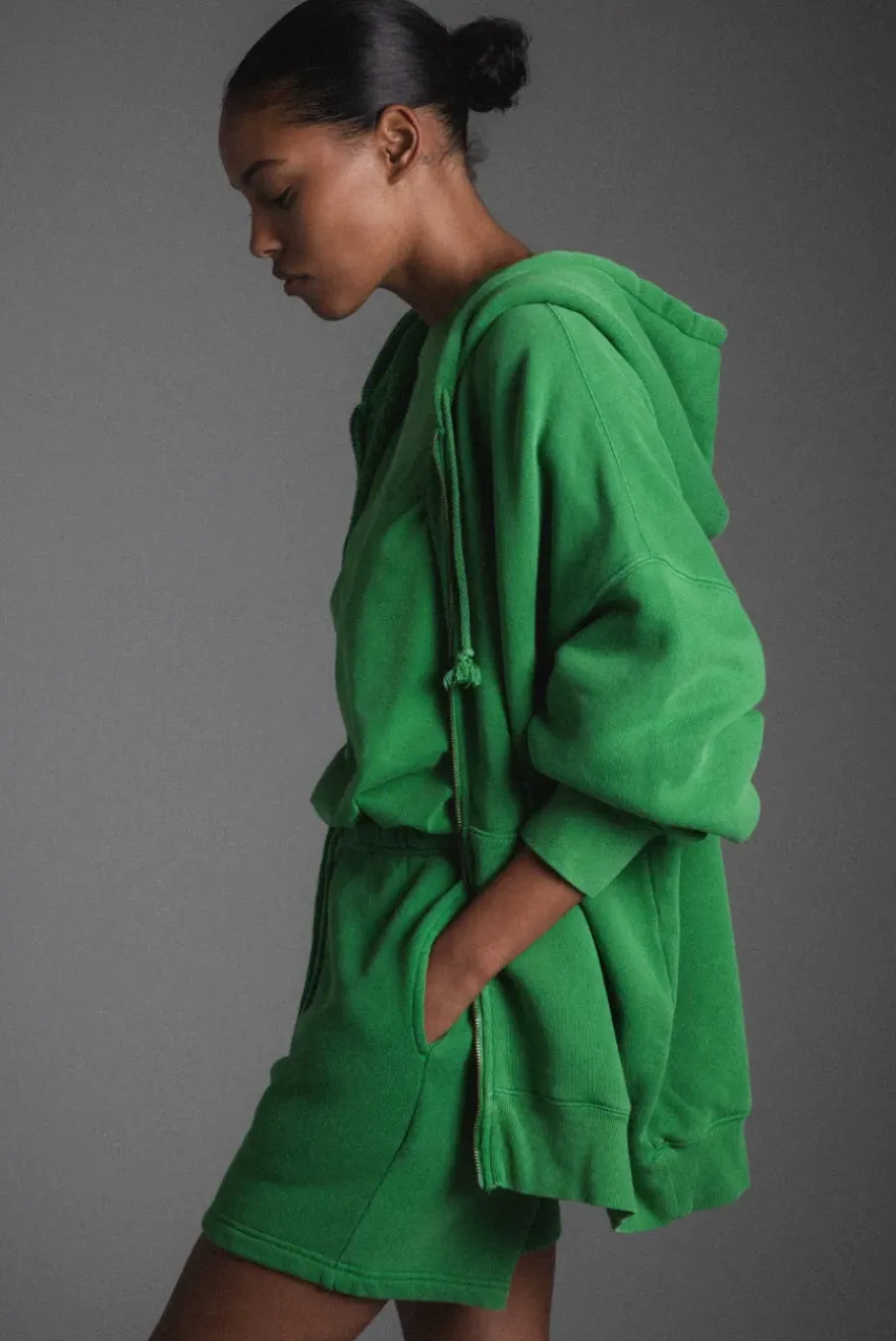 UNLINED ZIP HOODIE