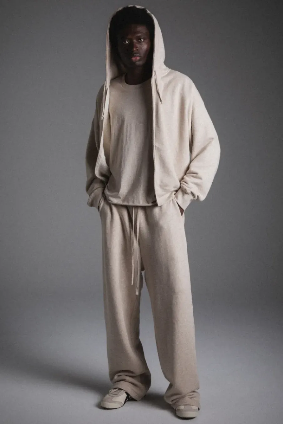 UNLINED ZIP HOODIE