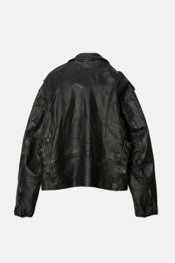 VINTAGE FIRST LEATHER JACKET - S