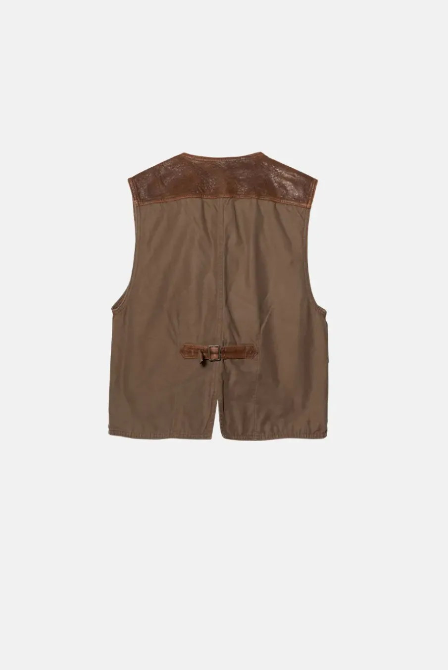 VINTAGE LEATHER VEST - M