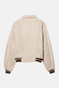 VINTAGE RED SNAP JACKET - S