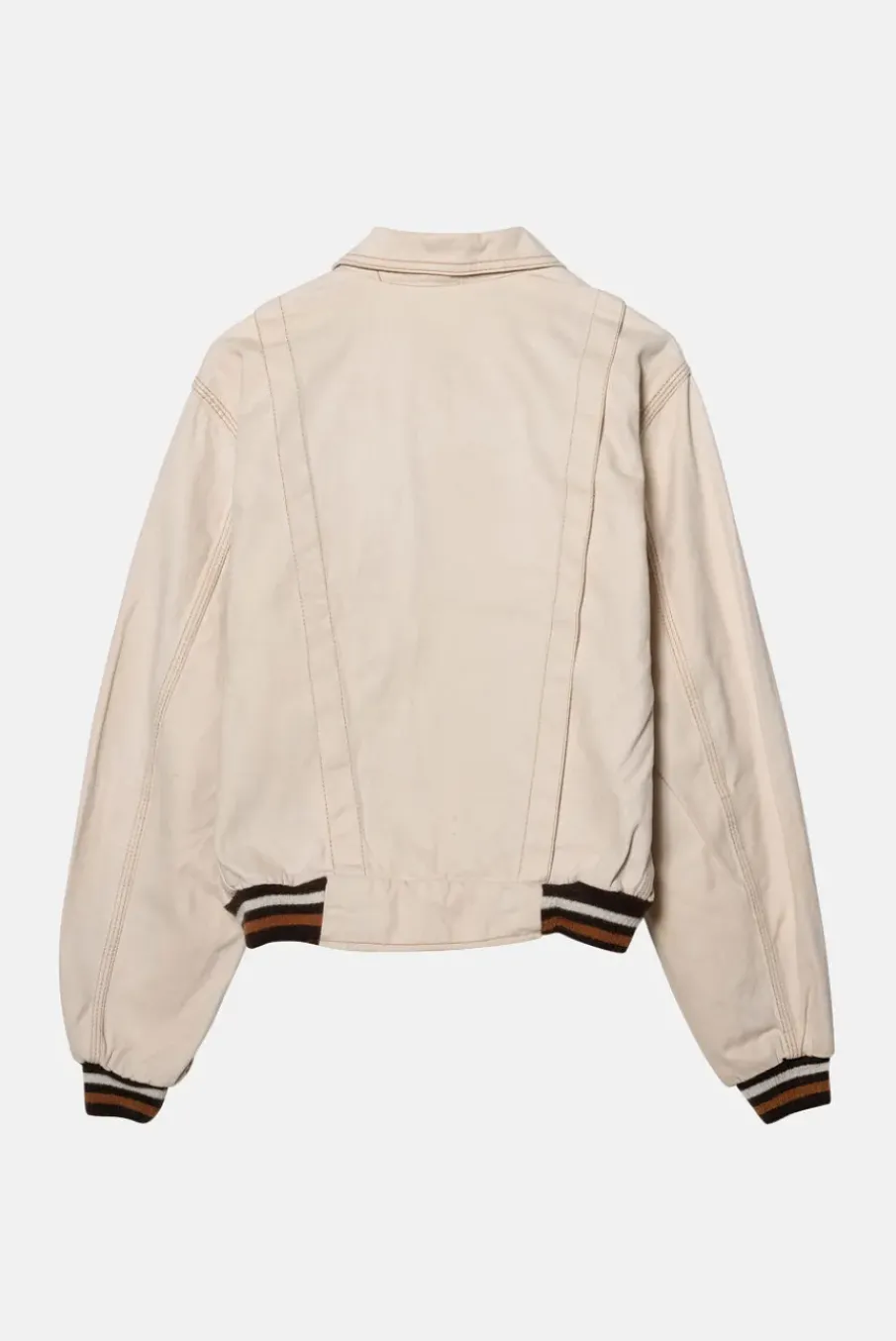 VINTAGE RED SNAP JACKET - S